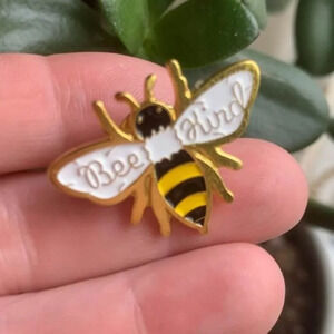 Brand new “Bee Kind” enamel pin